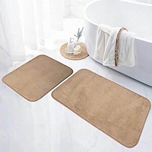 Royal Banyo Paspası (60x100+50x60) Toprak Toprak