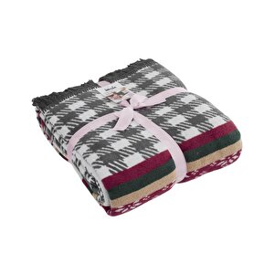 Pamuklu Battaniye 150x200 Adali Karisikcokrenkli