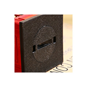 Telefon Kulübesi Metal Kumbara, Kırmızı, 18x7