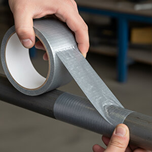 Güçlü Tamir Bandı 48 Mm X 10 Mt Duct Tape Çok Amaçlı Tamirat Bandı Gri Renkli Su Geçirmez