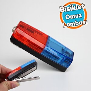 Bisiklet Feneri Çakarlı Yaka Lambası Kafa Bel Işık Led Şarj Edilebilir Far Motor Kamp Su Geçirmez