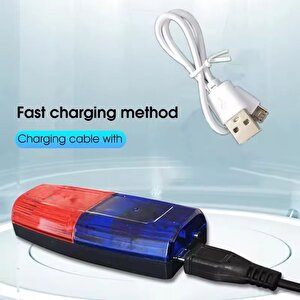 Bisiklet Feneri Çakarlı Yaka Lambası Kafa Bel Işık Led Şarj Edilebilir Far Motor Kamp Su Geçirmez