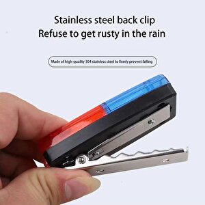 Bisiklet Feneri Çakarlı Yaka Lambası Kafa Bel Işık Led Şarj Edilebilir Far Motor Kamp Su Geçirmez