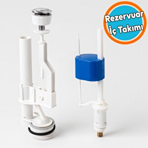 Çift Basmalı Rezervuar İç Takımı  İç Düzenek Otomatik Su Dolum Basma Alafranga Tuvalet Klozet Sifon