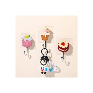 Çelik Askılık, 5 Li Set, Yapışkanlı Ve Fosforlu, 8x4