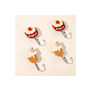 Çelik Askılık, 5 Li Set, Yapışkanlı Ve Fosforlu, 8x4