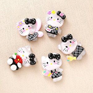 Hello Kitty Çelik Askılık, Yapışkanlı Ve Fosforlu, 8x4