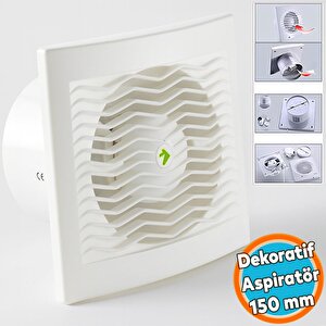 150 Mm Elektrikli Fan Kirli Hava Kötü Koku Egzoz Aspiratörü Fanı Wc Mutfak Büro Banyo Havalandırma