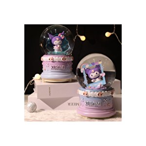 Kuromi Orta Boy Kar Küresi Işıklı, Müzikli, 12x8