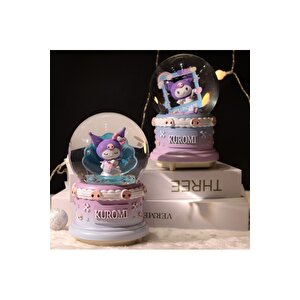 Kuromi Orta Boy Kar Küresi Işıklı, Müzikli, 12x8