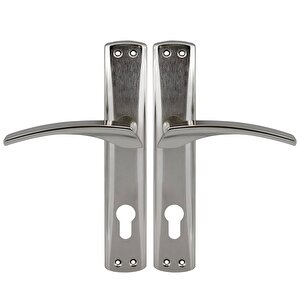 Kapı Kolu Nikel İnox Dış Kapı Kolu Yale Aynalı Sağa Sola Uygun Ön Arka Dış Kapısı 1 Takım