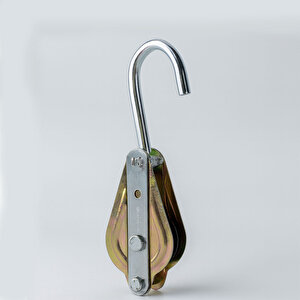 İnşaat Makarası Metal 75 Mm Halat Kasnağı Vinç Taşıyıcı Aparat Dayanıklı Şantiye Tipi Kullanımı