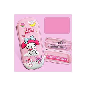 Melody 3d Çok Amaçlı Kalemlik Kutusu, Pembe, 22x10-