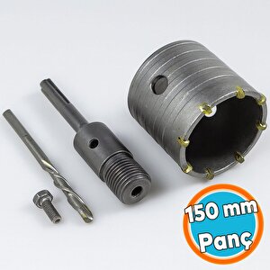 Elmas Beton Delme Pançı 150mm Profesyonel Krom Alaşım Endüstriyel Profesyonel Matkap Ucu