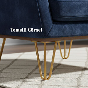 Mobilya Ayak Ayağı Üçgen Modern Tasarım Koltuk Sehpa Masa Tv Ünitesi 15 Cm Gold Altın Metal