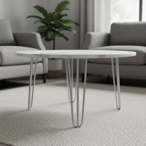 Masa Ve Sehpa Ayağı Sağlam Mobilya Yükseltici Destek Ayak Modeli 71 Cm Krom Gümüş Metal 4'lü Set