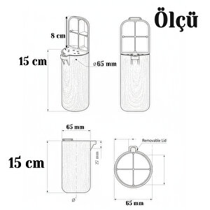 Mobilya Tekli Kanepe Koltuk Baza Yükseltme Ayağı Meşe Renk Sert Plastik Ayak 15 Cm