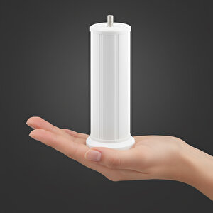 (1 Adet) Mobilya Baza Tv Ünitesi Yükseltme Ayağı Robot Süpürge Uyumlu 15 Cm Beyaz Plastik