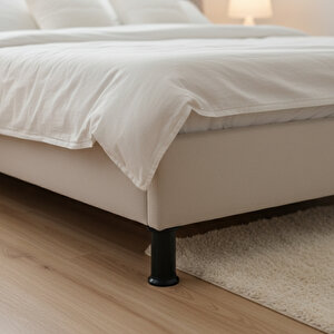 4 Adet Plastik Ayak Dolap Mobilya Tezgah Yükseltici Yükseltme Ayağı Ayarlanabilir 12 Cm Siyah