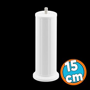 Mobilya Baza Tv Ünitesi Yükseltme Ayağı Robot Süpürge Uyumlu 1 Adet 15 Cm Beyaz Plastik