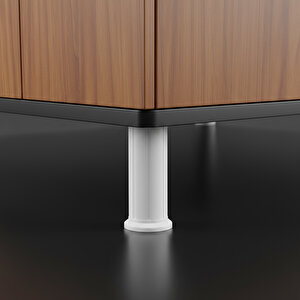 Mobilya Baza Tv Ünitesi Yükseltme Ayağı Robot Süpürge Uyumlu 1 Adet 15 Cm Beyaz Plastik