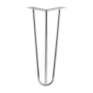 Sehpa Masa Ayağı 41 Cm Krom Gümüş Metal Tekli Dayanıklı Mobilya Destek Yükseltici Ayak Modeli