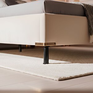 Ayarlanabilir Siyah Plastik Ayak Dolap Mobilya Tezgah Yükseltici Yükseltme Ayağı 1 Adet 15 Cm