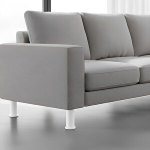 Mobilya Tezgah Dolap Yükseltici Yükseltme Ayağı Ayarlanabilir 1 Adet 15 Cm Beyaz Plastik Ayak