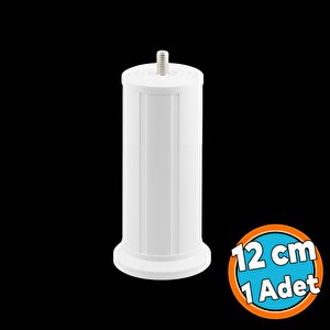 Mobilya Baza Tv Ünitesi Yükseltme Ayağı Destek Ayağı 1 Adet 12 Cm Beyaz Plastik