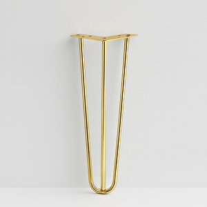 Sehpa Masa Ayağı 41 Cm Gold Altın Metal Dayanıklı Mobilya Destek Yükseltici Ayak Modeli 4'lü Set