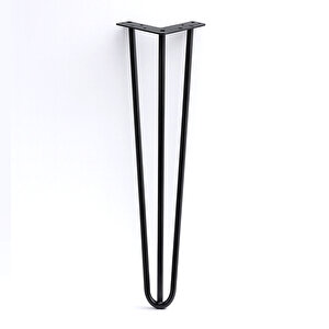 Sehpa Ayağı 71 Cm Siyah Metal Tekli Masa Ayağı Dayanıklı Mobilya Destek Ayağı Yükseltici Model