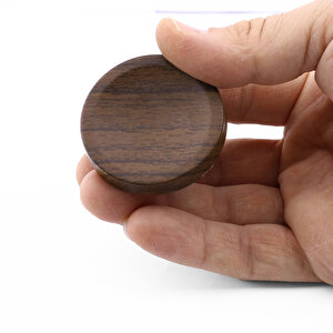 Bohem Tek Vidalı İç Bükey Plastik Düğme Kulp Kestane Kahvesi Renk Mobilya Dolap Çekmece Kulpu Kulbu