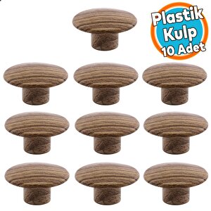 Tek Vidalı Dış Bükey Plastik Düğme Kulp Kubik Doğal Meşe Mobilya Dolap Çekmece Kulpu Kulbu