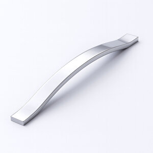 Mobilya Çekmece Dolap Kapak Kulpu Modern Mutfak Kulpları Kulp 256 Mm Krom Gümüş Renk Metal