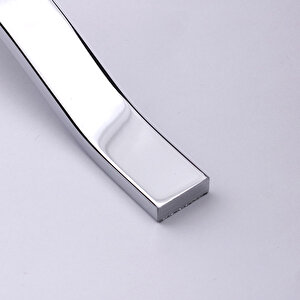 Mobilya Çekmece Dolap Kapak Kulpu Modern Mutfak Kulpları Kulp 256 Mm Krom Gümüş Renk Metal