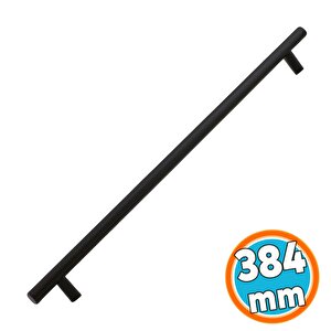 Mat Siyah Metal Kulp 384 Mm 38.4 Cm Mobilya Mutfak Çekmece Dolap Dolabı Kulpu Kulbu Kulplar