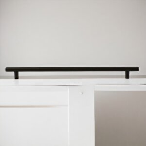 Mat Siyah Metal Kulp 384 Mm 38.4 Cm Mobilya Mutfak Çekmece Dolap Dolabı Kulpu Kulbu Kulplar