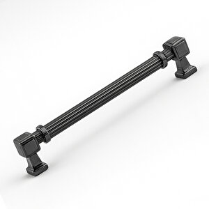 Mobilya Çekmece Mutfak Dolabı Dolap Kulpları Kulb 22.4 Cm 224 Mm Çizgili Füme Metal Kulp