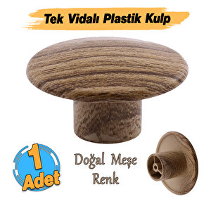 Tek Vidalı Dış Bükey Plastik Düğme Kulp Kubik Doğal Meşe Mobilya Dolap Çekmece Kulpu Kulbu