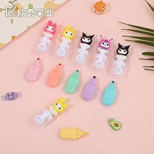 Kuromi 6 Renk Keçeli Kalem Seti, Renkli, 15x4