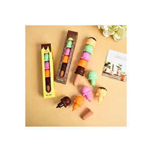Dondurmalı 5 Renk Keçeli Kalem, 18x3