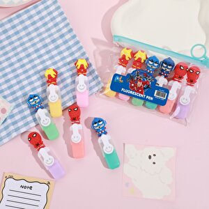 Süper Kahramanlar 6 Renk Keçeli Kalem Seti, Renkli, 15x4