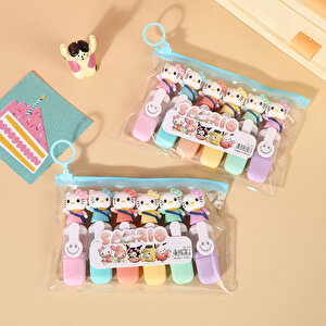 Hello Kitty 6 Renk Keçeli Kalem Seti, Renkli, 15x4
