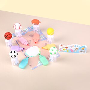Sportif 6 Renk Keçeli Kalem Seti, Renkli, 15x4
