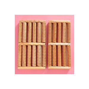 Ahşap Çift Ayak Masaj Aleti, 30x18