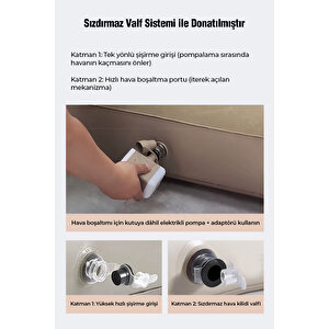 Robo Kendi Kendine Şişen Otomatik Çift Kişilik Şişme Koltuk