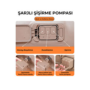 Robo Kendi Kendine Şişen Otomatik Çift Kişilik Şişme Koltuk