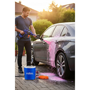 Ultra 3 Kovalı Robo Pembe Köpük Hediyeli Yüksek Basınçlı Yıkama Makinesi