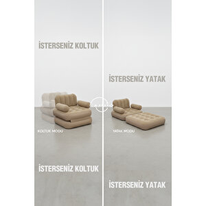 Kendi Kendine Şişen Otomatik Tek Kişilik Şişme Koltuk