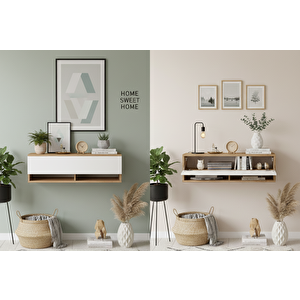 Robin Home Lia Hol Antre Dresuar 100cm Atlantik Çam - Beyaz